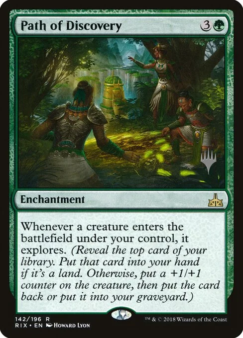 Path of Discovery, carta Magic di tipo Enchantment illustrata da Howard Lyon