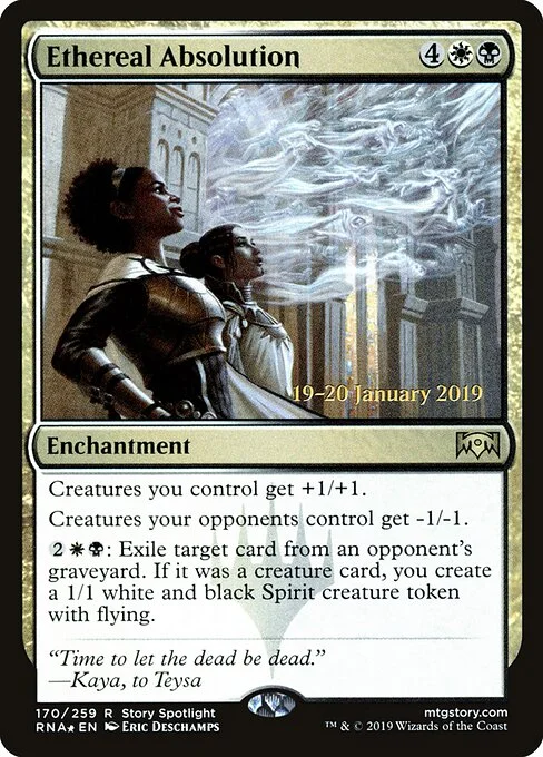 Ethereal Absolution, carta Magic di tipo Enchantment illustrata da Eric Deschamps