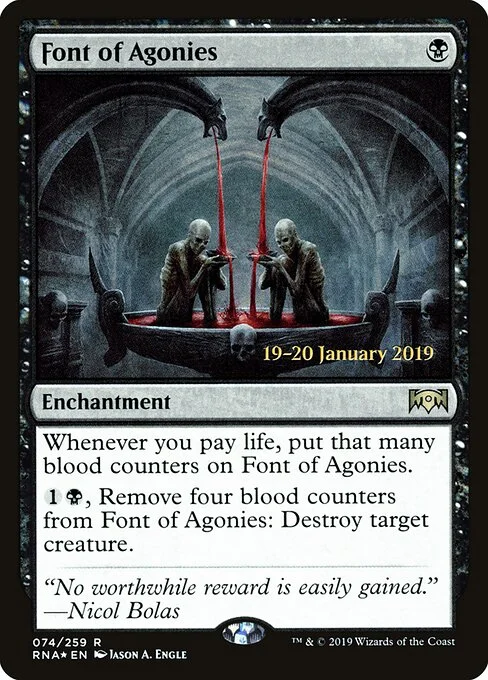 Font of Agonies, carta Magic di tipo Enchantment illustrata da Jason A. Engle