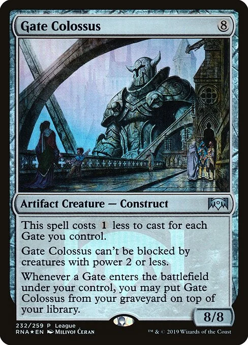 Gate Colossus, carta Magic di tipo Artifact Creature — Construct illustrata da Milivoj Ćeran