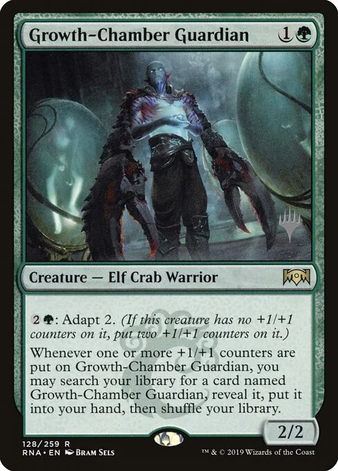 Growth-Chamber Guardian, carta Magic di tipo Creature — Elf Crab Warrior illustrata da Bram Sels