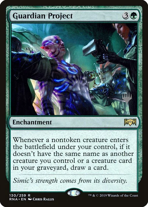 Guardian Project, carta Magic di tipo Enchantment illustrata da Chris Rallis