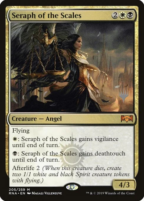 Seraph of the Scales, carta Magic di tipo Creature — Angel illustrata da Magali Villeneuve