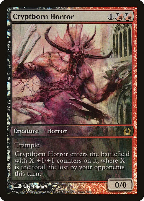 Cryptborn Horror, carta Magic di tipo Creature — Horror illustrata da Nils Hamm