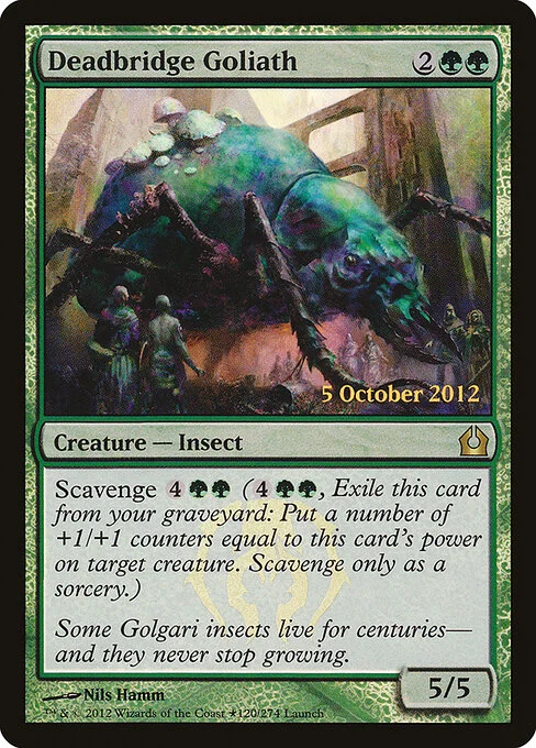 Deadbridge Goliath, carta Magic di tipo Creature — Insect illustrata da Nils Hamm