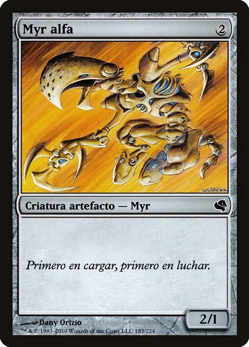Alpha Myr, carta Magic di tipo Artifact Creature — Myr illustrata da Dany Orizio
