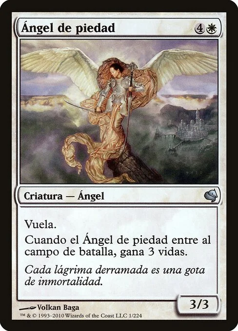 Angel of Mercy, carta Magic di tipo Creature — Angel illustrata da Volkan Baǵa