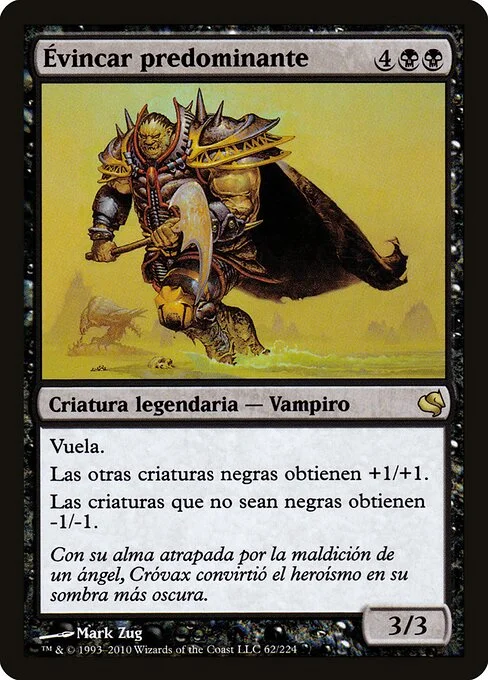 Ascendant Evincar, carta Magic di tipo Legendary Creature — Phyrexian Vampire Noble illustrata da Mark Zug