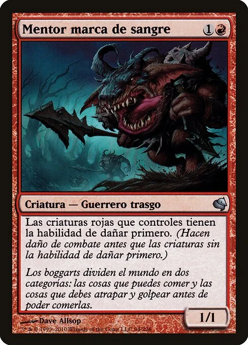 Bloodmark Mentor, carta Magic di tipo Creature — Goblin Warrior illustrata da Dave Allsop