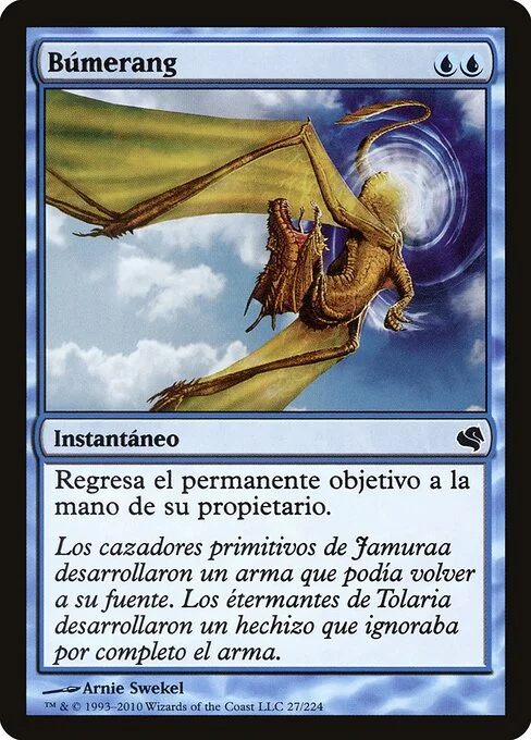 Boomerang, carta Magic di tipo Instant illustrata da Arnie Swekel