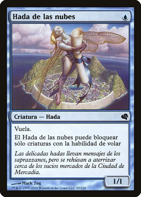 Cloud Sprite, carta Magic di tipo Creature — Faerie illustrata da Mark Zug