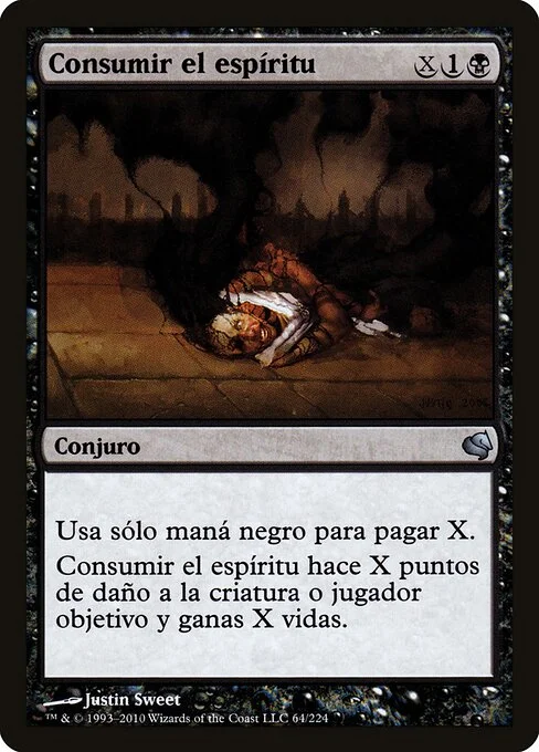 Consume Spirit, carta Magic di tipo Sorcery illustrata da Justin Sweet