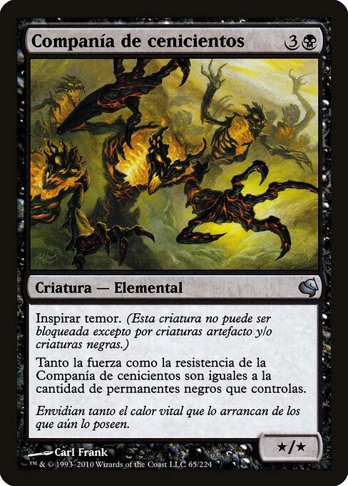 Crowd of Cinders, carta Magic di tipo Creature — Elemental illustrata da Carl Frank