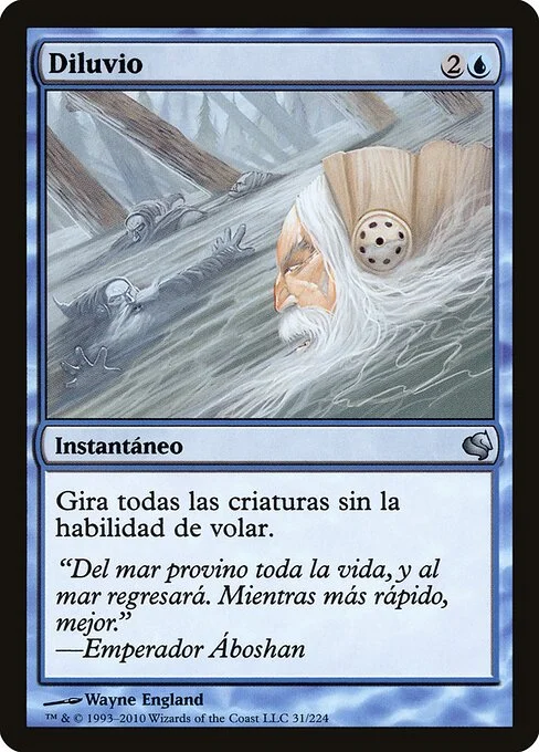 Deluge, carta Magic di tipo Instant illustrata da Wayne England