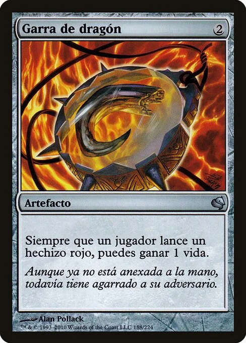Dragon's Claw, carta Magic di tipo Artifact illustrata da Alan Pollack