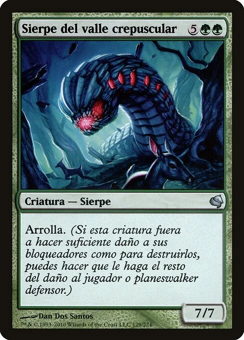 Duskdale Wurm, carta Magic di tipo Creature — Wurm illustrata da Dan Dos Santos