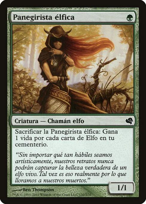 Elvish Eulogist, carta Magic di tipo Creature — Elf Shaman illustrata da Ben Thompson