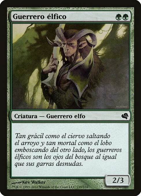 Elvish Warrior, carta Magic di tipo Creature — Elf Warrior illustrata da Kev Walker