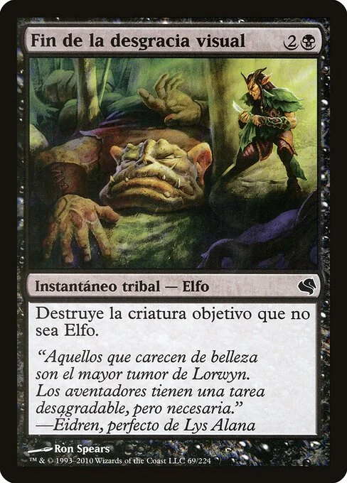 Eyeblight's Ending, carta Magic di tipo Kindred Instant — Elf illustrata da Ron Spears