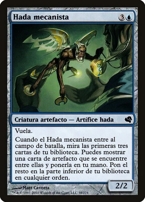 Faerie Mechanist, carta Magic di tipo Artifact Creature — Faerie Artificer illustrata da Matt Cavotta
