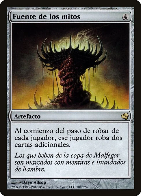 Font of Mythos, carta Magic di tipo Artifact illustrata da Dave Allsop