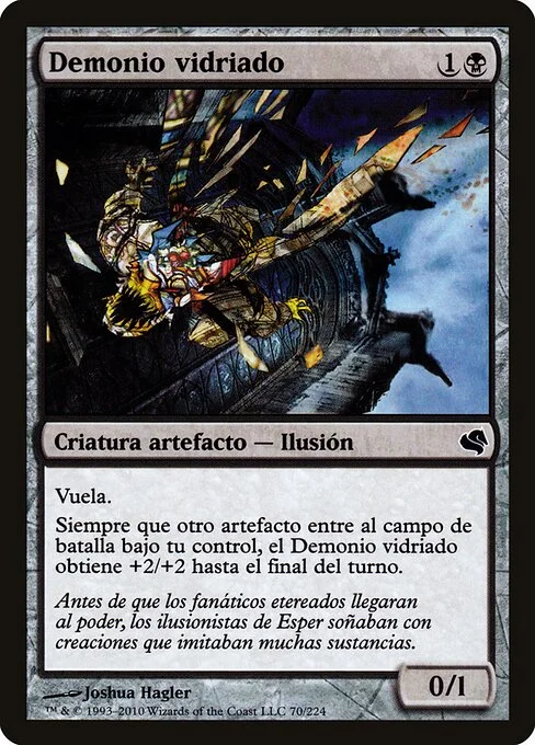 Glaze Fiend, carta Magic di tipo Artifact Creature — Illusion illustrata da Joshua Hagler