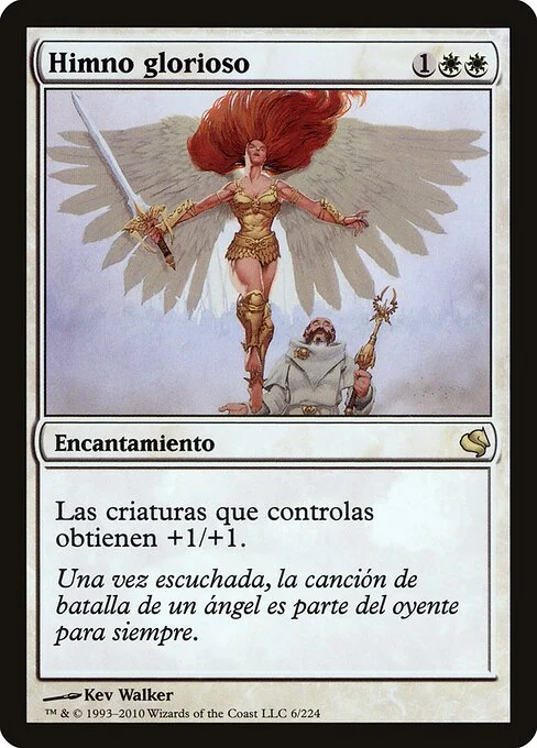 Glorious Anthem, carta Magic di tipo Enchantment illustrata da Kev Walker