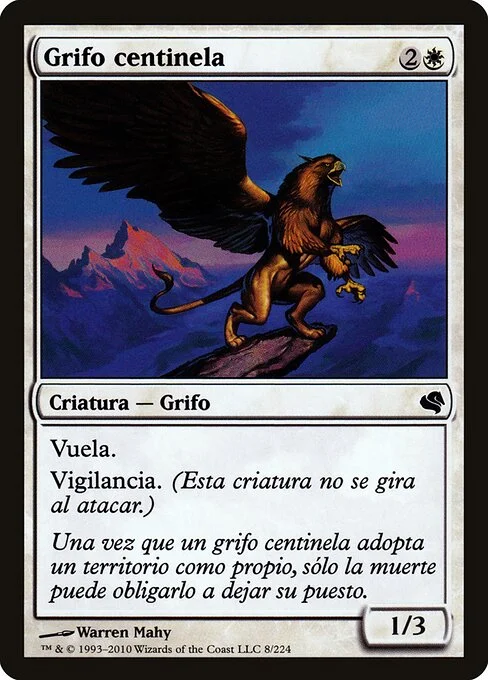 Griffin Sentinel, carta Magic di tipo Creature — Griffin illustrata da Warren Mahy