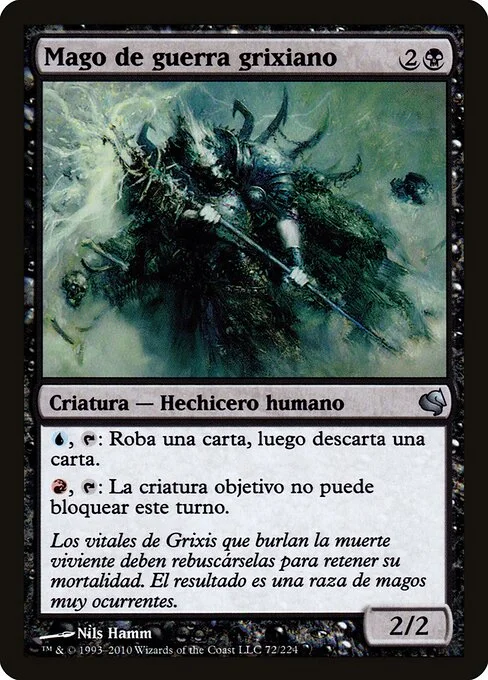 Grixis Battlemage, carta Magic di tipo Creature — Human Wizard illustrata da Nils Hamm