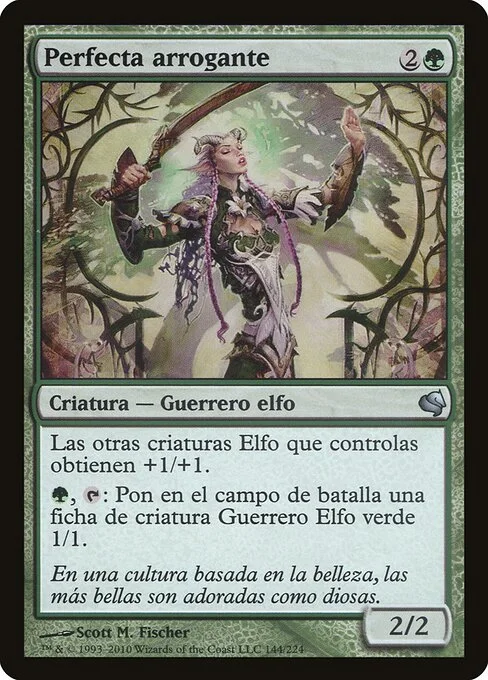 Imperious Perfect, carta Magic di tipo Creature — Elf Warrior illustrata da Scott M. Fischer
