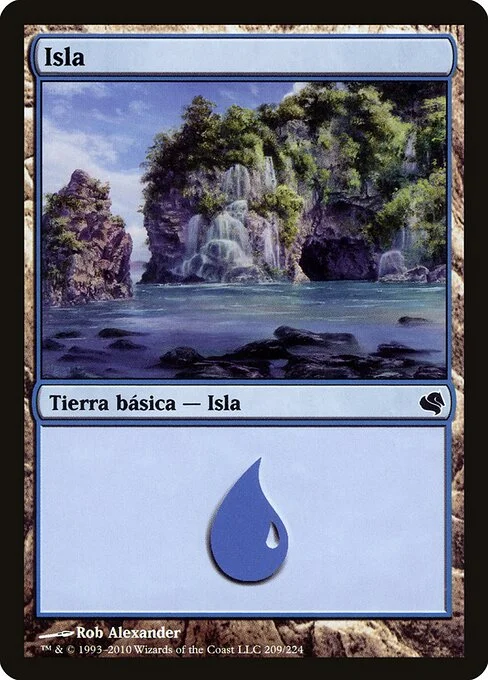 Island, carta Magic di tipo Basic Land — Island illustrata da Rob Alexander
