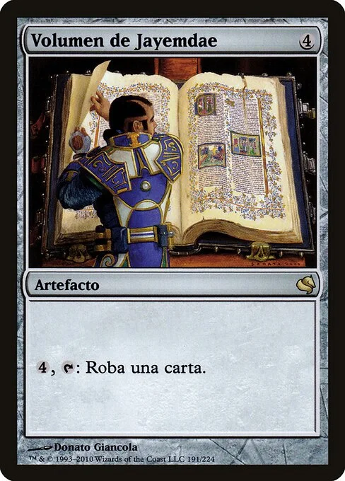 Jayemdae Tome, carta Magic di tipo Artifact — Book illustrata da Donato Giancola