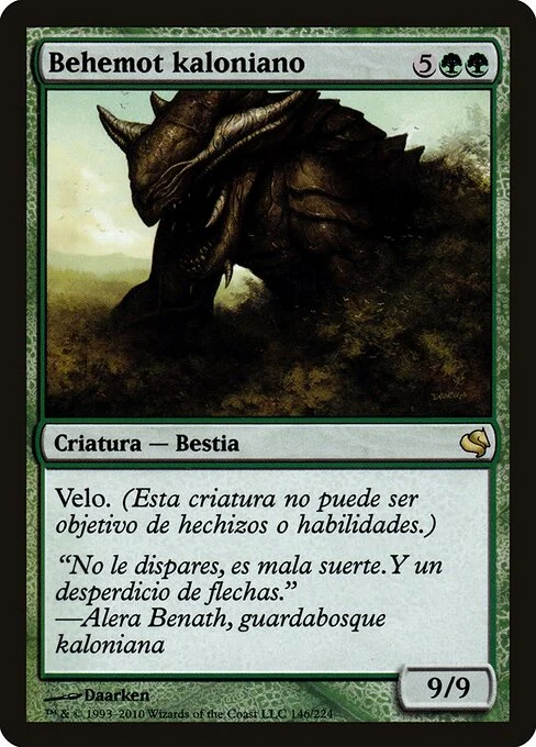 Kalonian Behemoth, carta Magic di tipo Creature — Beast illustrata da Daarken