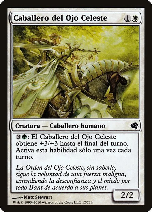 Knight of the Skyward Eye, carta Magic di tipo Creature — Human Knight illustrata da Matt Stewart