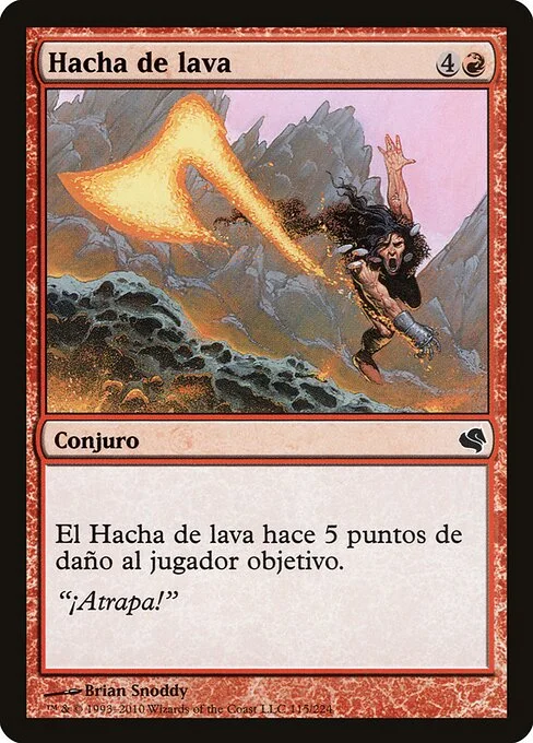 Lava Axe, carta Magic di tipo Sorcery illustrata da Brian Snõddy