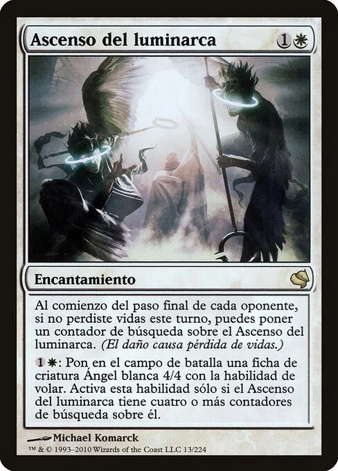 Luminarch Ascension, carta Magic di tipo Enchantment illustrata da Michael Komarck