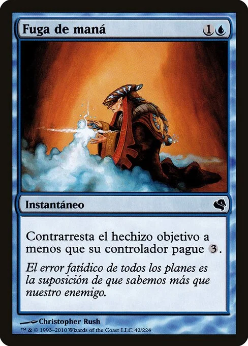 Mana Leak, carta Magic di tipo Instant illustrata da Christopher Rush