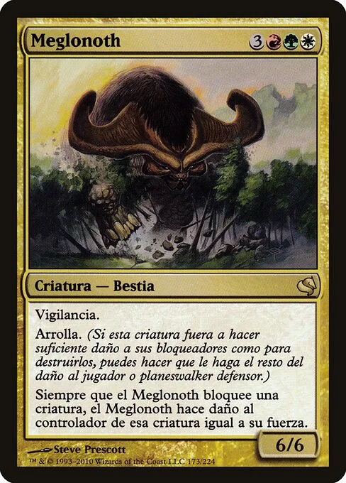 Meglonoth, carta Magic di tipo Creature — Beast illustrata da Steve Prescott