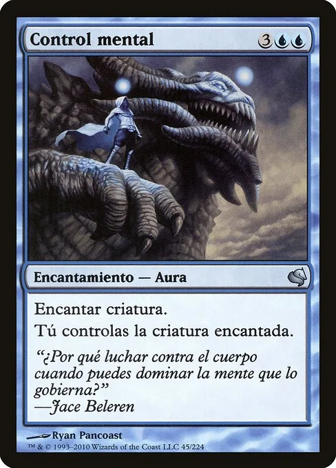 Mind Control, carta Magic di tipo Enchantment — Aura illustrata da Ryan Pancoast