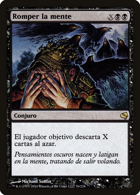Mind Shatter, carta Magic di tipo Sorcery illustrata da Michael Sutfin