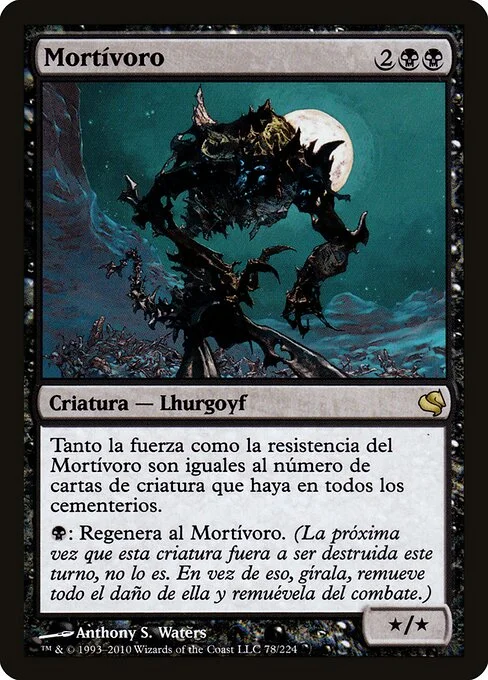 Mortivore, carta Magic di tipo Creature — Lhurgoyf illustrata da Anthony S. Waters