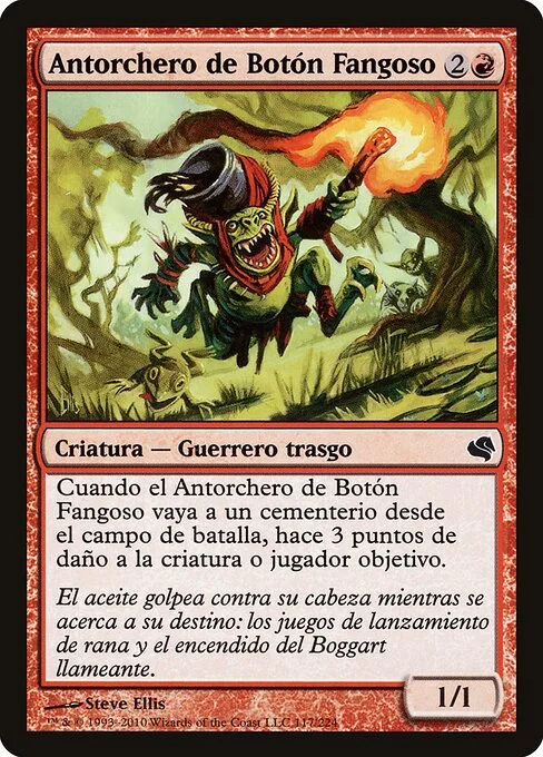 Mudbutton Torchrunner, carta Magic di tipo Creature — Goblin Warrior illustrata da Steve Ellis
