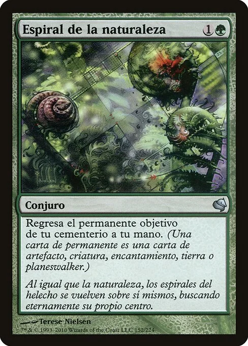 Nature's Spiral, carta Magic di tipo Sorcery illustrata da Terese Nielsen