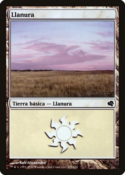 Plains, carta Magic di tipo Basic Land — Plains illustrata da Rob Alexander