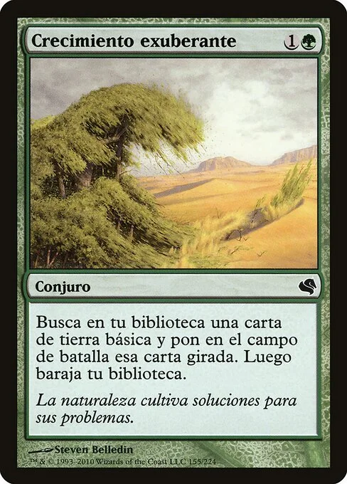 Rampant Growth, carta Magic di tipo Sorcery illustrata da Steven Belledin
