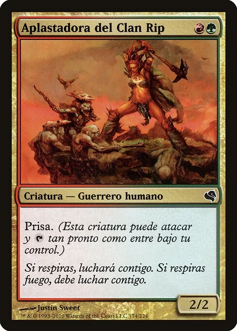 Rip-Clan Crasher, carta Magic di tipo Creature — Human Warrior illustrata da Justin Sweet