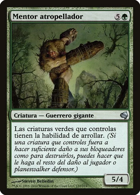 Roughshod Mentor, carta Magic di tipo Creature — Giant Warrior illustrata da Steven Belledin