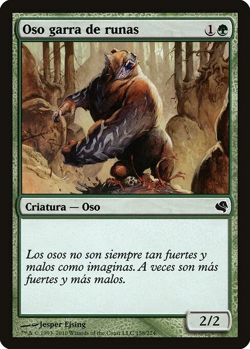 Runeclaw Bear, carta Magic di tipo Creature — Bear illustrata da Jesper Ejsing