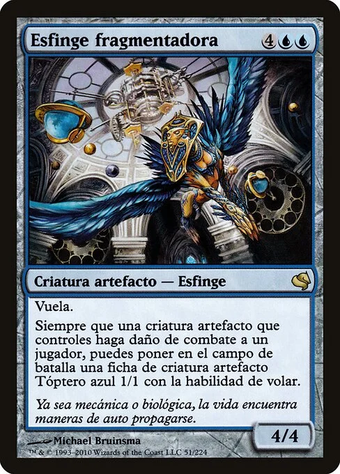 Sharding Sphinx, carta Magic di tipo Artifact Creature — Sphinx illustrata da Michael Bruinsma