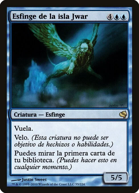 Sphinx of Jwar Isle, carta Magic di tipo Creature — Sphinx illustrata da Justin Sweet